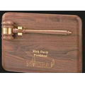 Laser Engraved Plaque w/ American Walnut Gavel